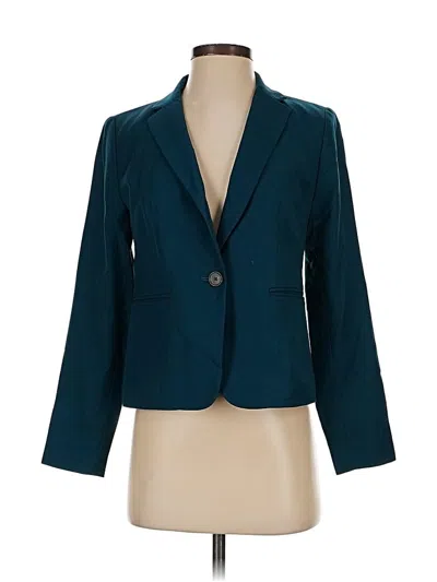 Pre-owned Ann Taylor Blazer Jacket In Blue