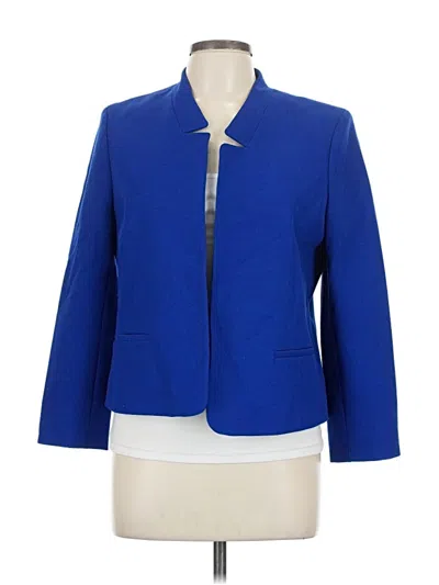 Pre-owned Ann Taylor Blazer Jacket In Blue