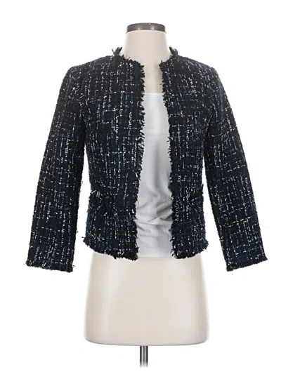 Pre-owned Ann Taylor Blazer Jacket In Blue