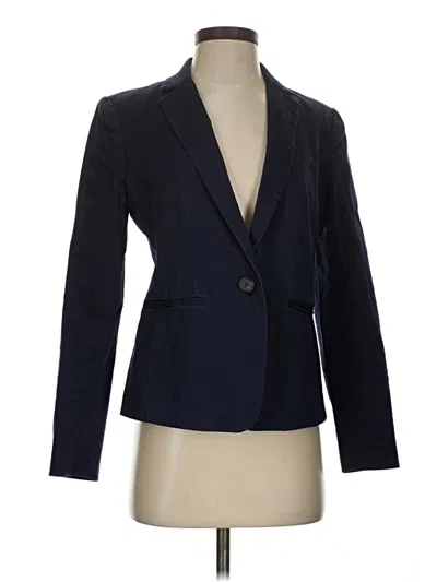 Pre-owned Ann Taylor Blazer Jacket In Blue