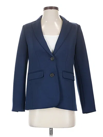 Pre-owned Ann Taylor Blazer Jacket In Blue