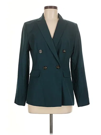 Pre-owned Ann Taylor Blazer Jacket In Blue