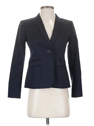 Pre-owned Ann Taylor Blazer Jacket In Blue