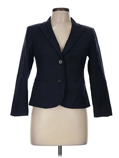 Pre-owned Ann Taylor Blazer Jacket In Blue