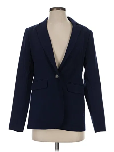 Pre-owned Ann Taylor Blazer Jacket In Blue