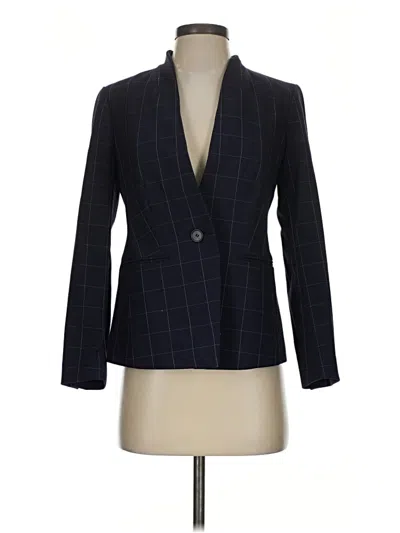 Pre-owned Ann Taylor Blazer Jacket In Blue