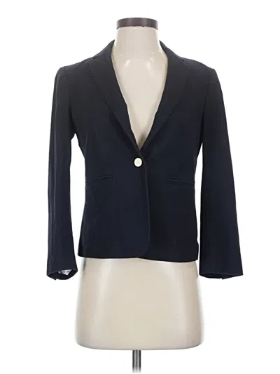 Pre-owned Ann Taylor Blazer Jacket In Blue