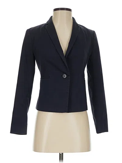 Pre-owned Ann Taylor Blazer Jacket In Blue