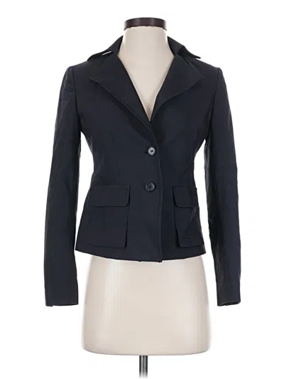 Pre-owned Ann Taylor Blazer Jacket In Blue