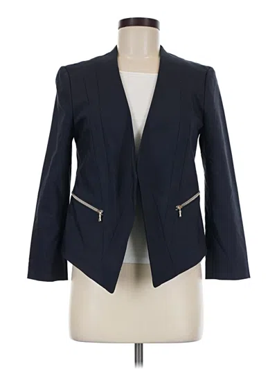 Pre-owned Ann Taylor Blazer Jacket In Blue