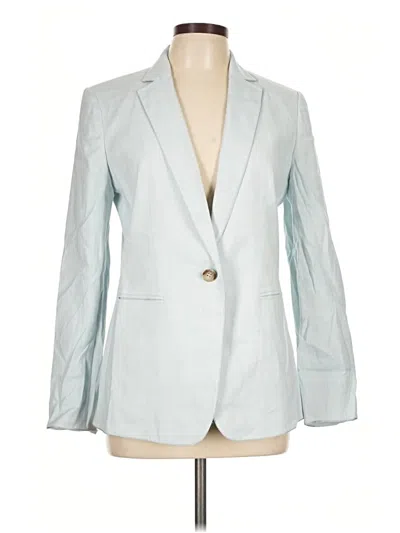 Pre-owned Ann Taylor Blazer Jacket In Blue