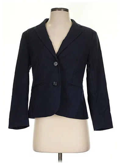 Pre-owned Ann Taylor Blazer Jacket In Blue