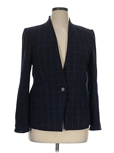 Pre-owned Ann Taylor Blazer Jacket In Blue