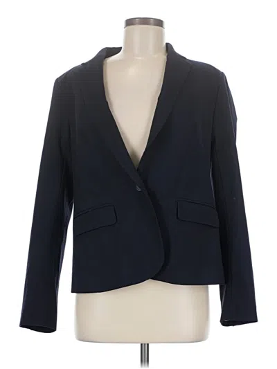 Pre-owned Ann Taylor Blazer Jacket In Blue