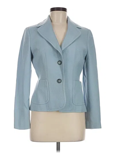 Pre-owned Ann Taylor Blazer Jacket In Blue