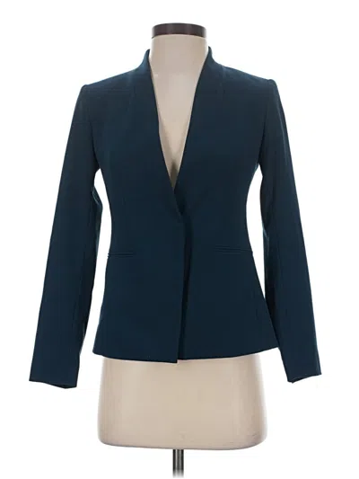 Pre-owned Ann Taylor Blazer Jacket In Blue