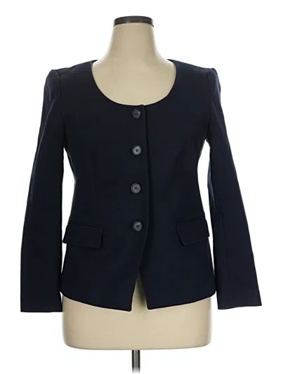 Pre-owned Ann Taylor Blazer Jacket In Blue