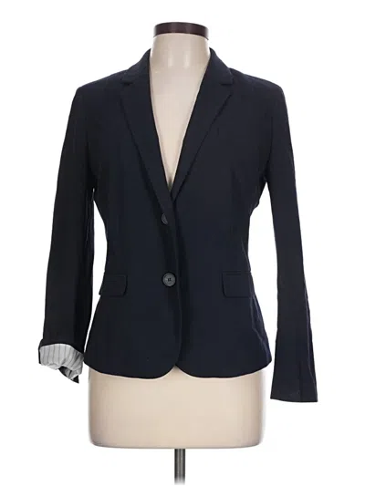 Pre-owned Ann Taylor Blazer Jacket In Blue