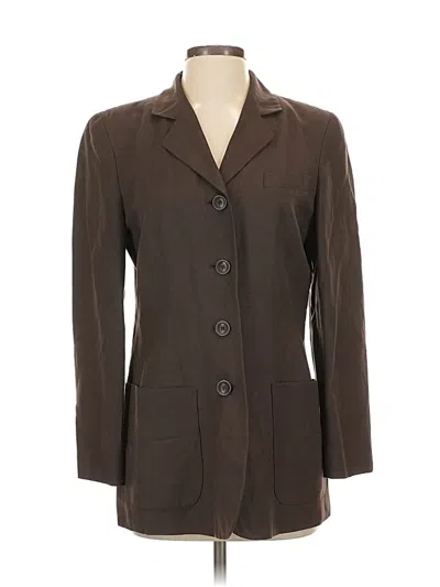 Pre-owned Ann Taylor Blazer Jacket In Brown