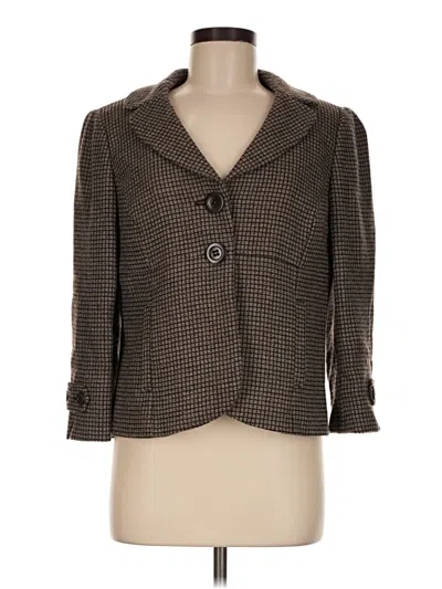 Pre-owned Ann Taylor Blazer Jacket In Brown