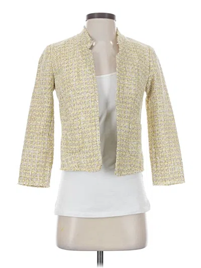 Pre-owned Ann Taylor Blazer Jacket In Gold