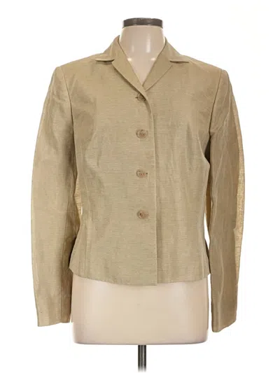 Pre-owned Ann Taylor Blazer Jacket In Gold
