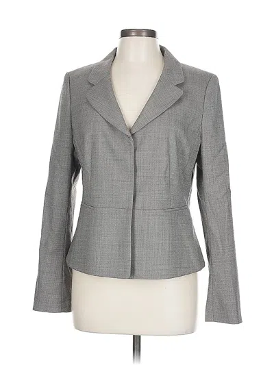 Pre-owned Ann Taylor Blazer Jacket In Gray