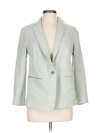 Pre-owned Ann Taylor Blazer Jacket In Gray