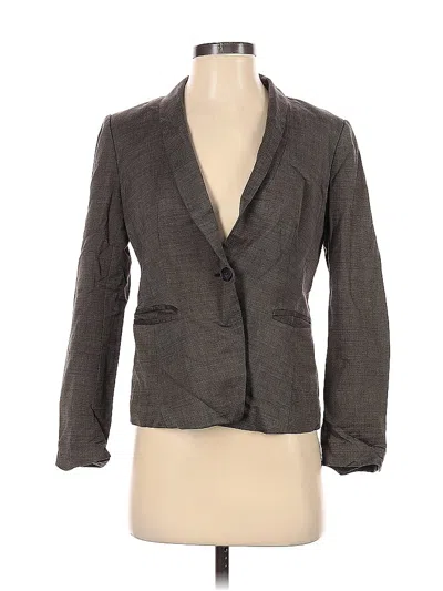 Pre-owned Ann Taylor Blazer Jacket In Gray