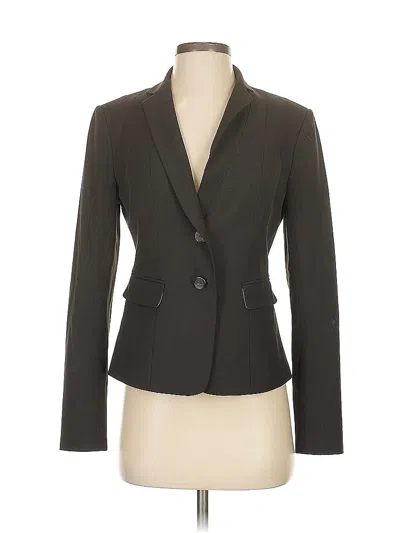 Pre-owned Ann Taylor Blazer Jacket In Gray