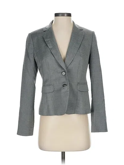 Pre-owned Ann Taylor Blazer Jacket In Gray