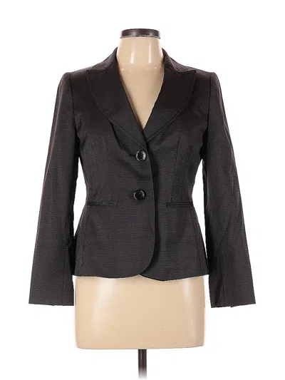 Pre-owned Ann Taylor Blazer Jacket In Gray