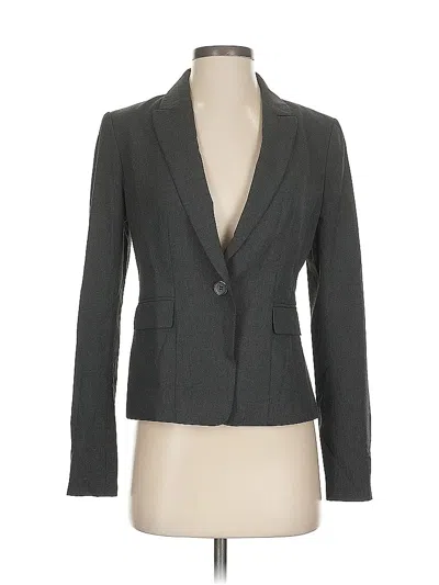 Pre-owned Ann Taylor Blazer Jacket In Gray
