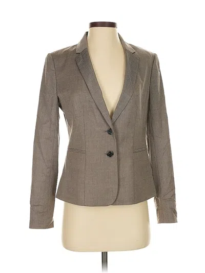 Pre-owned Ann Taylor Blazer Jacket In Gray