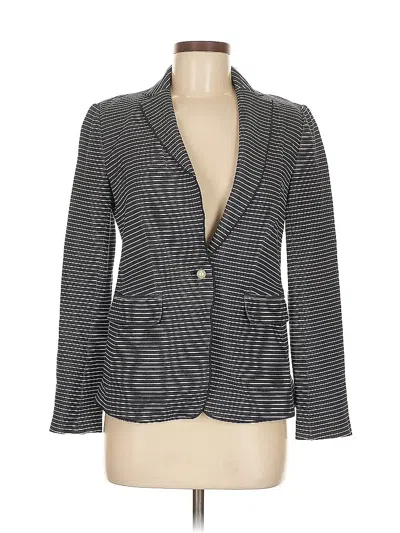 Pre-owned Ann Taylor Blazer Jacket In Gray