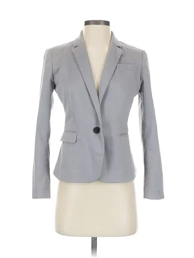 Pre-owned Ann Taylor Blazer Jacket In Gray