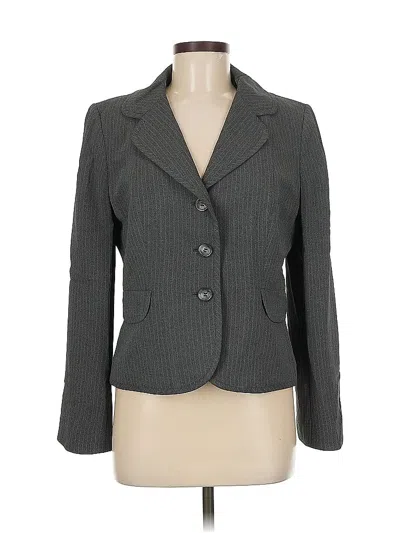 Pre-owned Ann Taylor Blazer Jacket In Gray