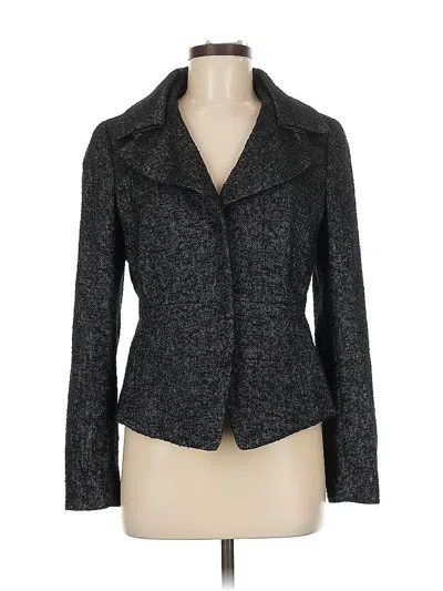 Pre-owned Ann Taylor Blazer Jacket In Gray