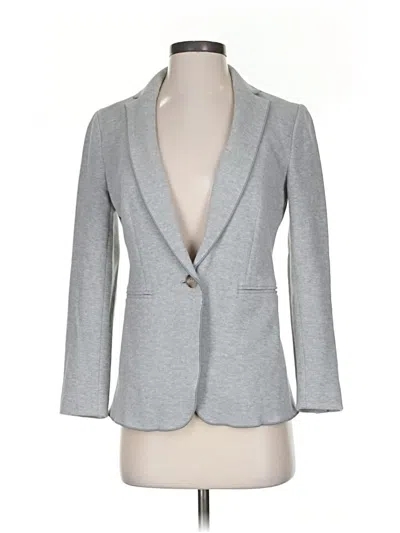 Pre-owned Ann Taylor Blazer Jacket In Gray