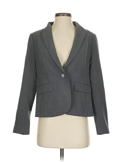 Pre-owned Ann Taylor Blazer Jacket In Gray