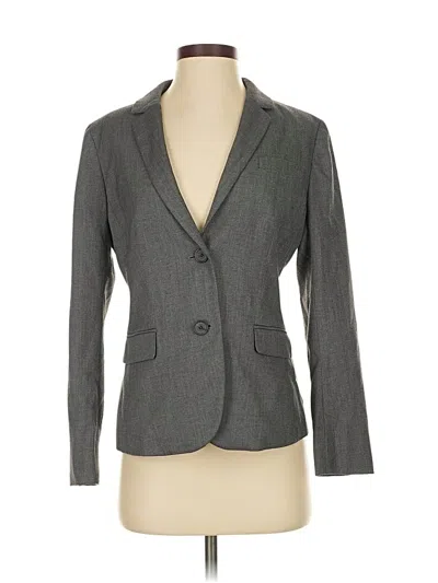Pre-owned Ann Taylor Blazer Jacket In Gray