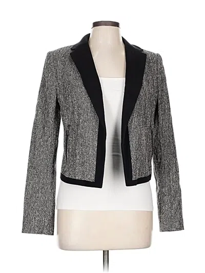 Pre-owned Ann Taylor Blazer Jacket In Gray