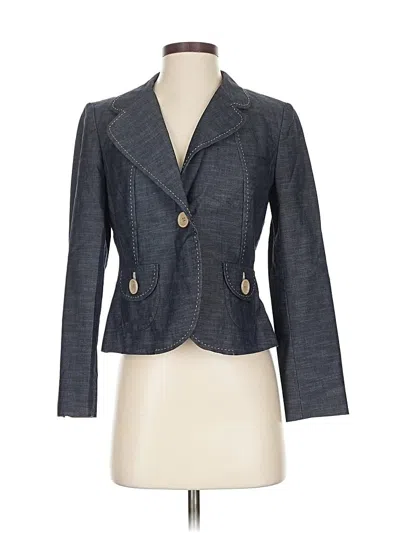 Pre-owned Ann Taylor Blazer Jacket In Gray