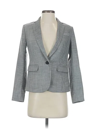 Pre-owned Ann Taylor Blazer Jacket In Gray