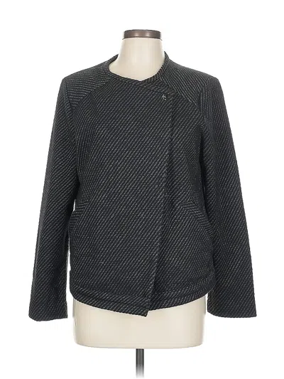 Pre-owned Ann Taylor Blazer Jacket In Gray