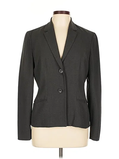 Pre-owned Ann Taylor Blazer Jacket In Gray