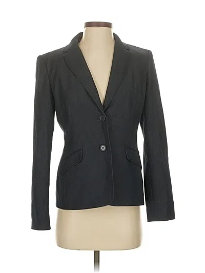 Pre-owned Ann Taylor Blazer Jacket In Gray