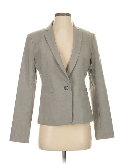 Pre-owned Ann Taylor Blazer Jacket In Gray