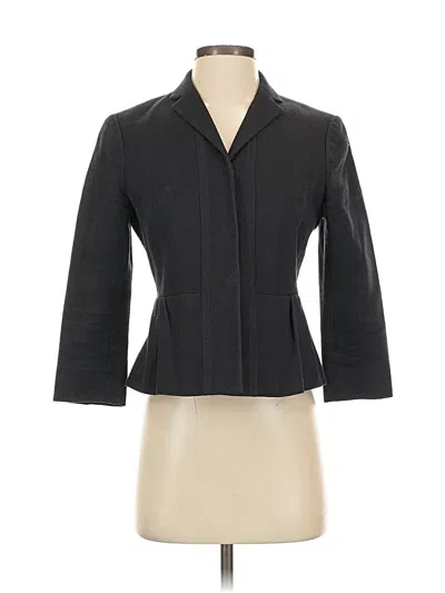 Pre-owned Ann Taylor Blazer Jacket In Gray