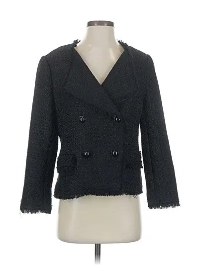 Pre-owned Ann Taylor Blazer Jacket In Gray